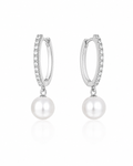Lumière Pearl Huggie Earrings featured view